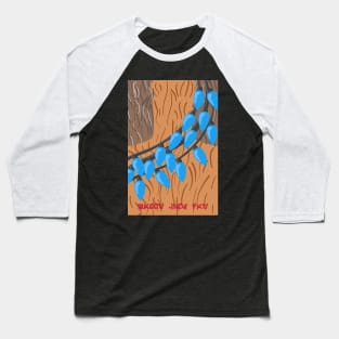 Happy Life Day! Wookiee Chest with Blue String Light Bandolier Baseball T-Shirt